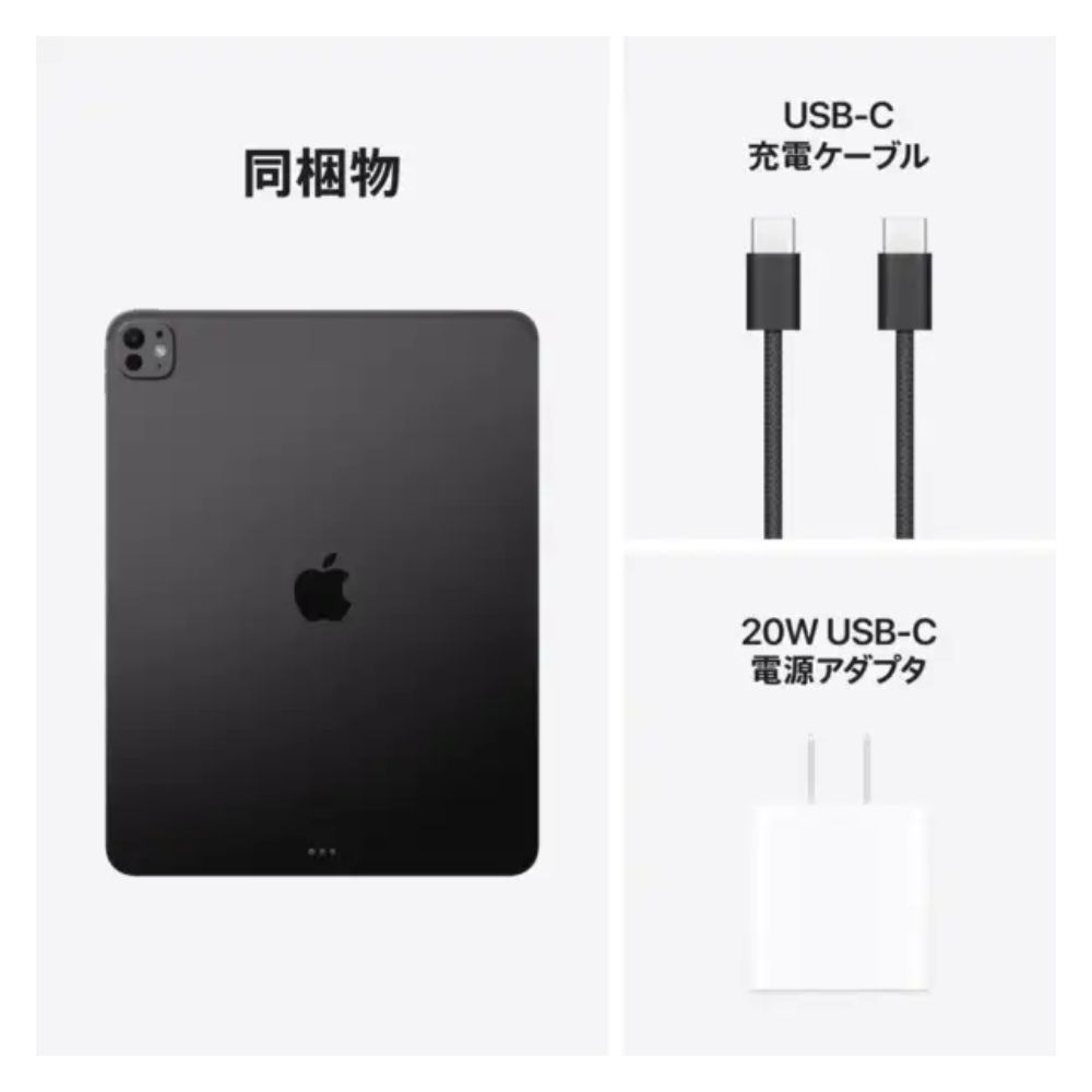 Apple アップル 第7世代 iPad Pro 13インチ Wi-Fiモデル MWRH3J/A ( M4チップ 10コアCPU 10コアGPU 16GBメモリ 2TB ) スペースブラック 国内正規品
