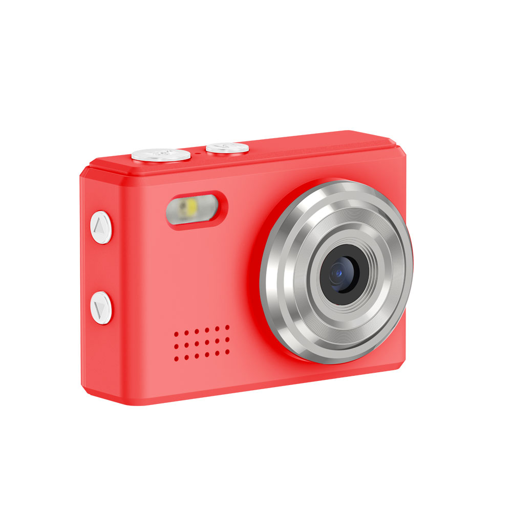 SAC CONNECT MINIカメラ SMC01-RD ( 約100万画素 CMOSセンサー 固定焦点 0.96インチ液晶画面 microSD対応 動画撮影 レトロモード 小型デジタルカメラ ) レッド