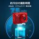 SAC CONNECT MINIカメラ SMC01-TRDMSD32 ( 32GB microSDカードつき 約100万画素 CMOSセンサー 固定焦点 0.96インチ液晶画面 動画撮影 レトロモード 小型デジタルカメラ) クリアレッド