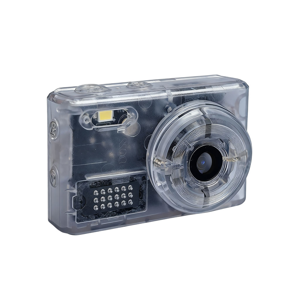 SAC CONNECT MINIカメラ SMC01-TWH ( 約100万画素 CMOSセンサー 固定焦点 0.96インチ液晶画面 microSD対応 動画撮影 レトロモード 小型デジタルカメラ ) クリアホワイト