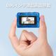 SAC CONNECT MINIカメラ SMC01-TBLMSD32 ( 32GB microSDカードつき 約100万画素 CMOSセンサー 固定焦点 0.96インチ液晶画面 動画撮影 レトロモード 小型デジタルカメラ) クリアブルー