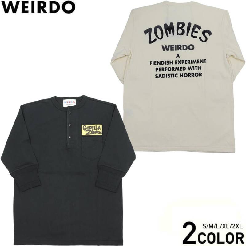 ウィアード ヘンリーネック ポケット ハーフスリーブ Tシャツ 五分袖 ウィアード ヘンリーネック ポケット ハーフスリーブ Tシャツ 五分袖