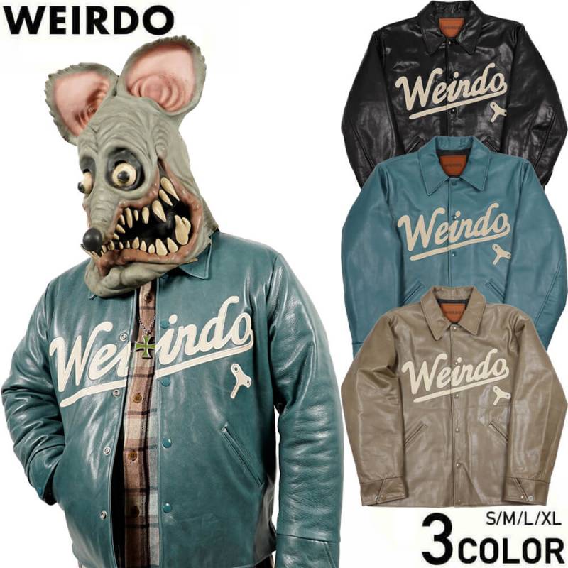WEIRDO ウィアードレザースタジャン