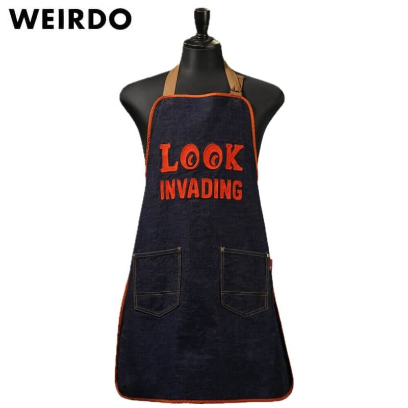 WEIRDO LOOK INVADING - DENIM APRON