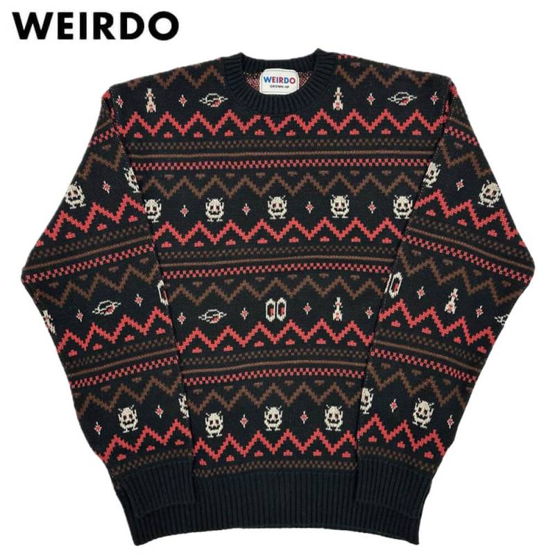 WEIRDO LOOK INVADING - L/S SWEATER