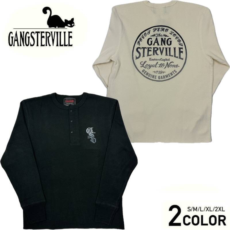 GANGSTERVILLE CIRCLE SIG - STANDARD WAFFLE L/S T-SHIRTS