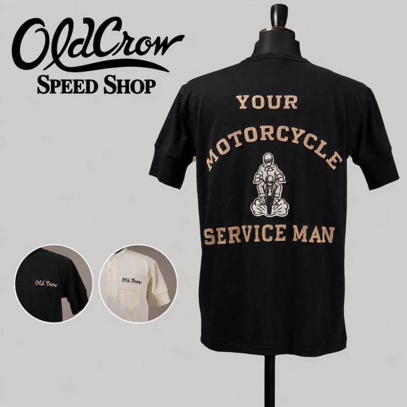 OLD CROW MC SERVICEMAN - S/S HENRY T-SHIRTS