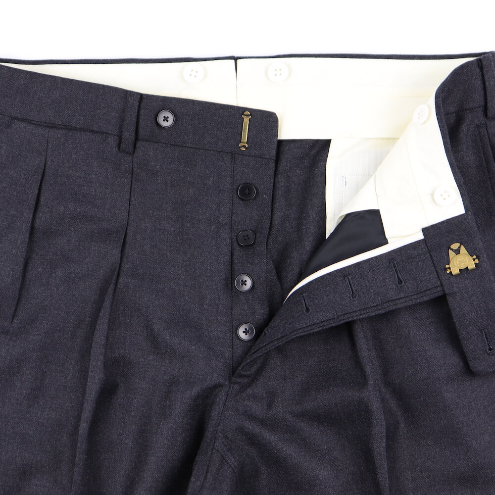 グラッドハンド スーツ メンズ 3ピース セットアップ (チャコール