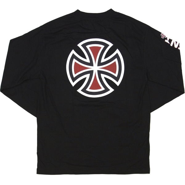 【Long Sleeve】Independent Bar Cross L/S Black