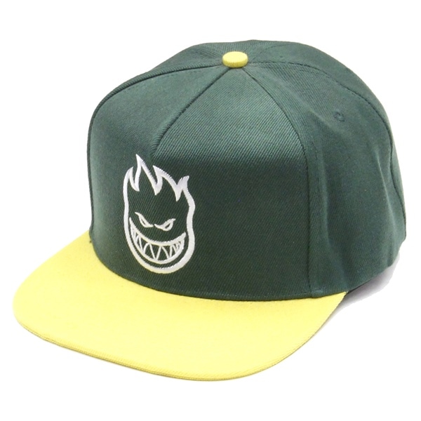 【Cap】Spitfire Bighead Snapback Green/Yellow