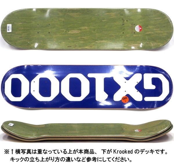 GX1000 ロゴデッキ 8インチ 青 GX1000 OG LOGO Blue w/ Black Veneer DECK / 8.0