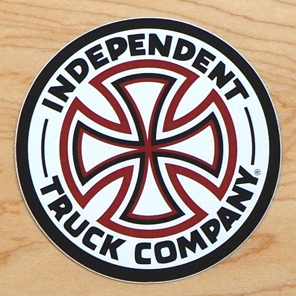 早い者勝ち！INDEPENDENT アイアンクロスマット ステッカー スケートボード インディペンデント】Independent Red