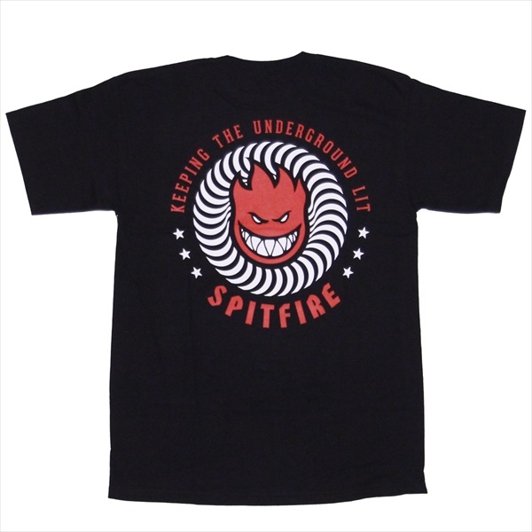 SPITFIRE】LIL BIGHEAD S/S TEE charcoal/red/white スピット