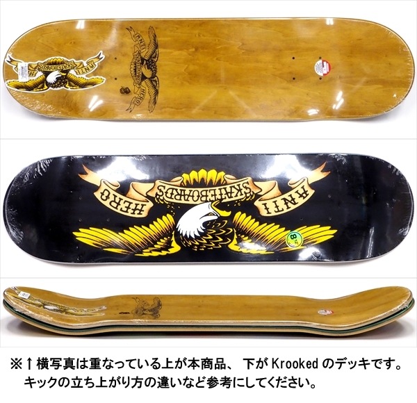 ANTIHERO - ANTIHERO アンタイヒーロー スケートボード デッキ 8.12 新品 Amazon | アンチヒーロー (ANTI HERO) TEAM EAGLE BLACK 8.12