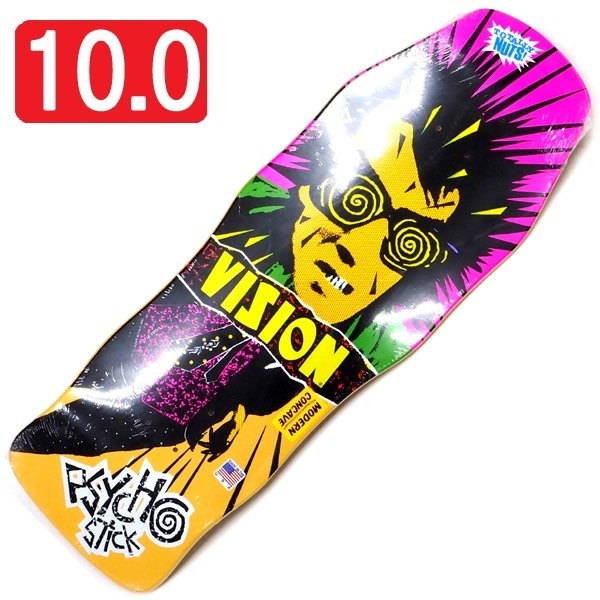 VISION PSYCHO STICK スケートボードデッキ 10.0