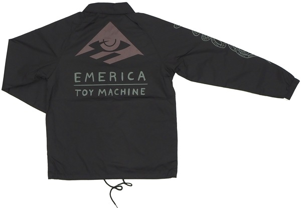 コーチジャケット スケートボード エメリカ】Darkness Jacket Black