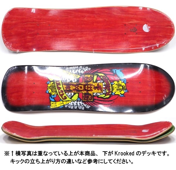 Dogtown スケートボードデッキ 赤黒 8.75