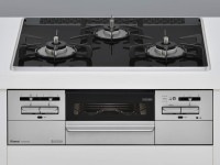 リンナイ　ビルトインガスコンロ　マイトーン　標準幅60cmタイプ　パールクリスタル：フラットブラック　前面パネル：シルバー　RS31W35P39DGAVW　都市ガス12A13A|リンナイ|ビルトインガ
