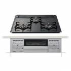 PD-N36WS-13A パロマ  ニュートラルグレー スタンダードトップ ビルトインガスコンロ(都市ガス用・3口・両側火力・幅60cm)|パロマ|ビルトインガスコンロ