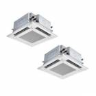 PLZX-ZRMP140HFG4 三菱電機 業務用エアコン スリムZR 天井カセット4方向 i-スクエア ぐるっとスマート気流 5馬力 同時ツイン 超省エネ 三相200V ワイヤード|三菱|パッケージ