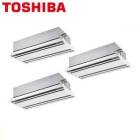 GWSC16014MUB 東芝 業務用エアコン スーパーパワーエコゴールド 天井カセット2方向 6馬力 同時トリプル 三相200V ワイヤード メーカー直送|パッケージエアコン