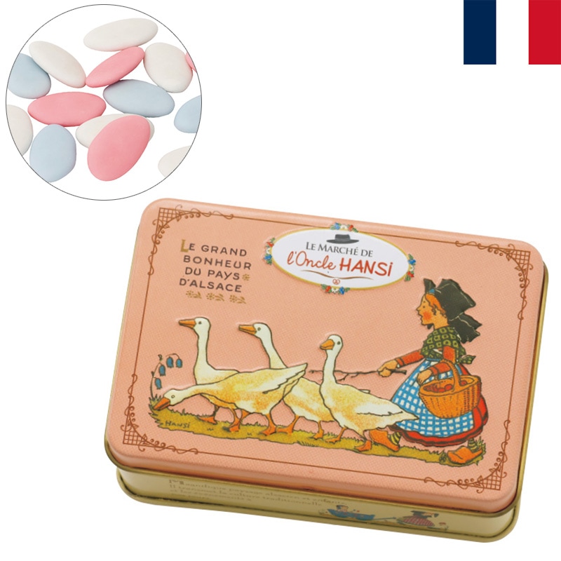 Oncle HANSI オンクルアンシ ドラジェ ピンク缶 53g 糖衣チョコ