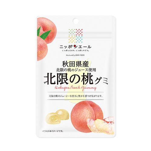 全農 ニッポンエール 秋田県産北限の桃グミ ご当地グミ お菓子
