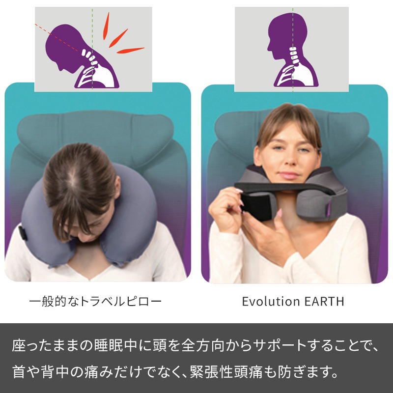 旅のお供に！CABEAU ネックピローピンク 楽天市場】Cabeau The Neck's Evolution TNE S3 カブー トラベル