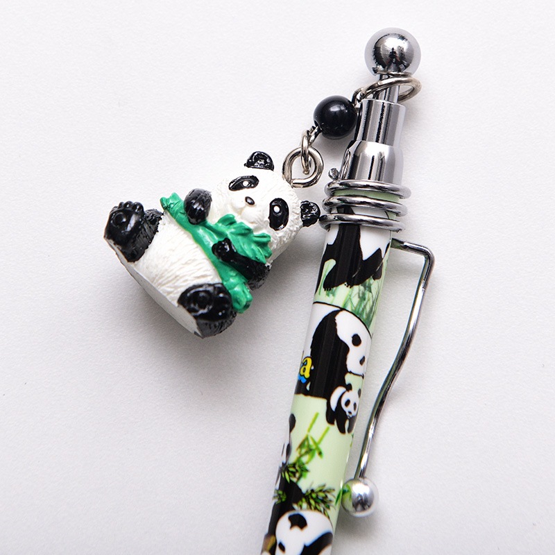 パンダボールペン 5本セット 大熊猫 モチーフ マスコット チャーム