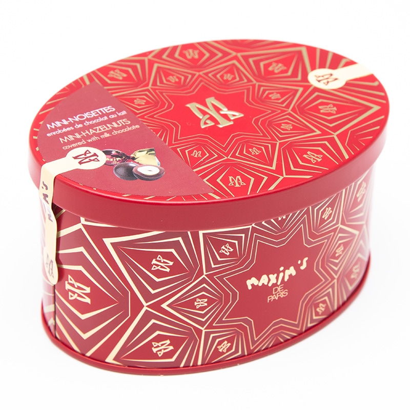 デ*中様 マキシム・ド・パリ ミルクチョコヘーゼルナッツ缶 18缶セット MAXiM'S DE PARiS マキシム・ド・パリ ヘーゼルナッツミルク