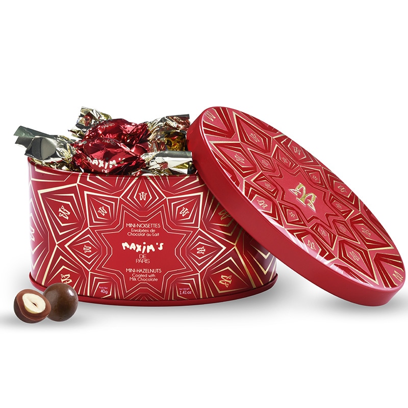 MAXiM'S DE PARiS マキシム・ド・パリ ヘーゼルナッツミルクチョコ缶
