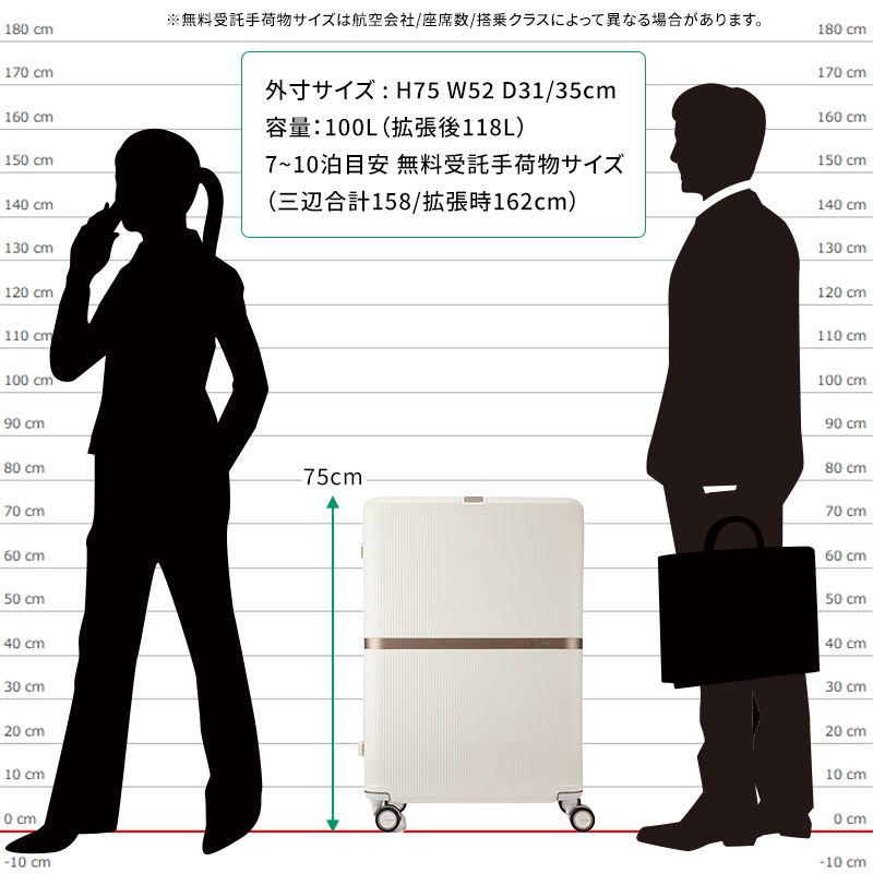 サムソナイト スーツケース 受託手荷物 ミンター スピナー75 EXP L