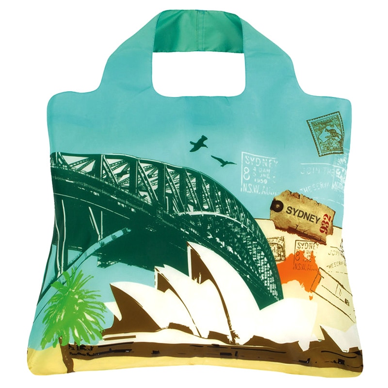 エンビロサックス シドニーデザインエコバッグ 50×42cm 折りたたみ