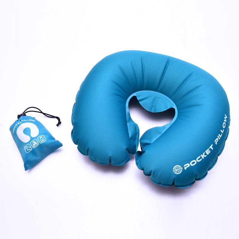 ポケットピロー エアピロー 携帯型 カラビナ 空気弁 ポケットサイズ