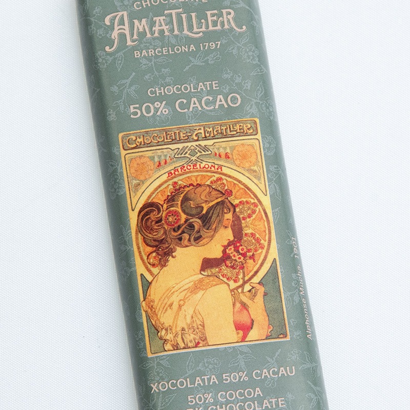 Amatller アマリエ カカオ50%バーチョコレート 18g アルフォンス