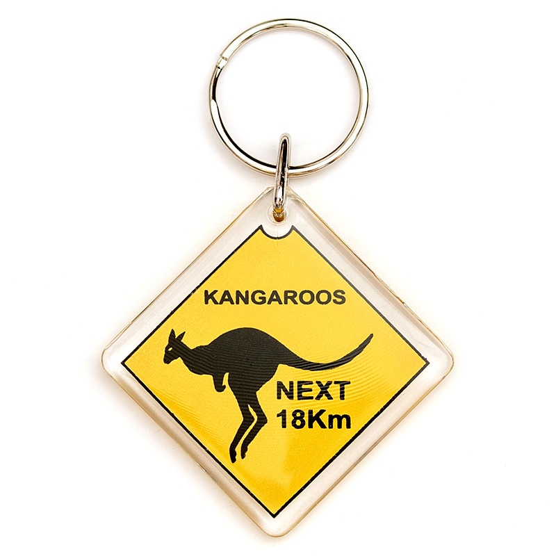 ロードサイドサインキーホルダー 3種類6個セット コアラ エミュー
