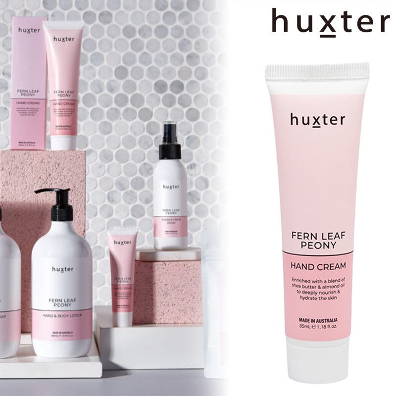 HUXTER ハクスターハンドクリーム ファーンリーフピオニー 35mL ギフト 無添加 高級 手荒れ オーストラリア土産 海外 輸入