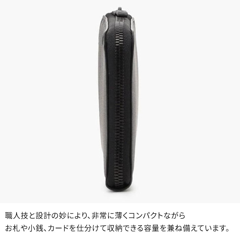 公式サイトの通販 FARO Short Zip Wallet L字ファスナー ネイビー