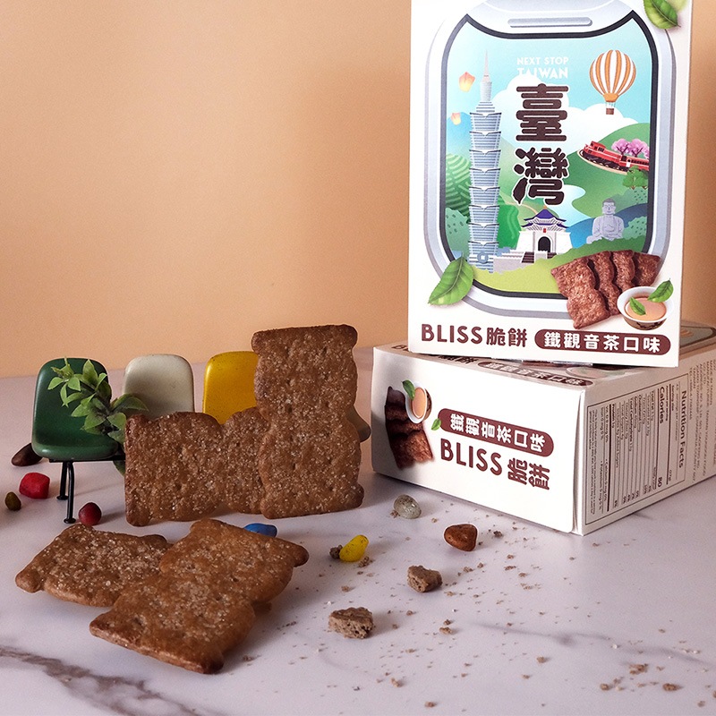 BLISS 鉄観音烏龍茶クッキー 68g(3枚入×4袋) 個包装 ブリス ウーロン茶