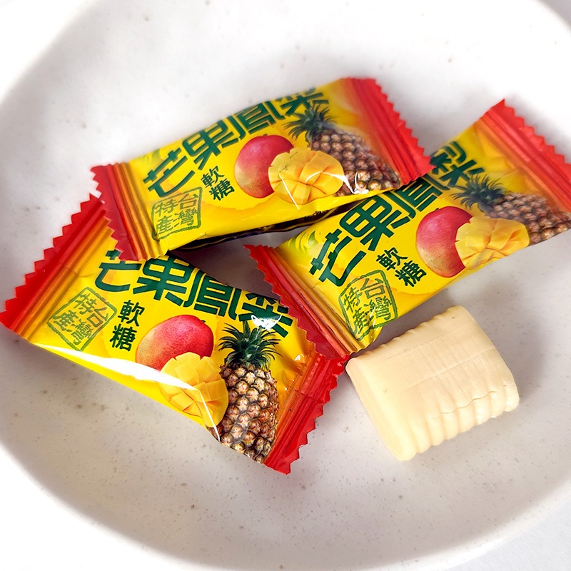【廃盤レア】カップルズ('96台湾) 緑得製菓 マンゴー＆パイナップルソフトキャンディー 100g(17粒入） 個
