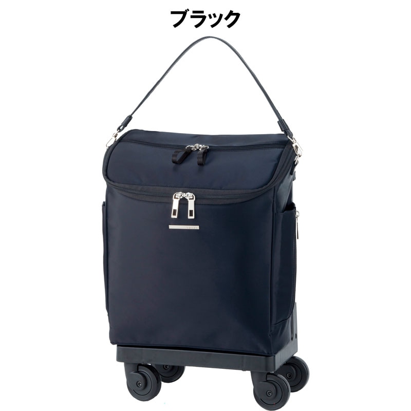 スワニー D-428 ジップV M18 13L キャリーバッグ 4輪ストッパー ソフト