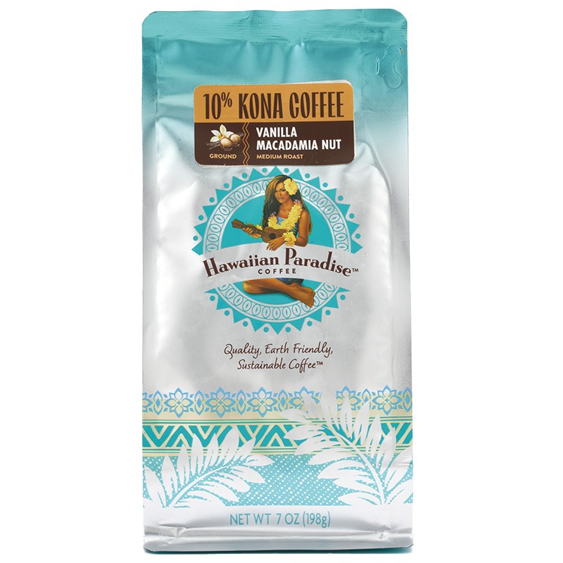 Hawaiian Paradise 10％コナコーヒー バニラマカダミアナッツ 198g