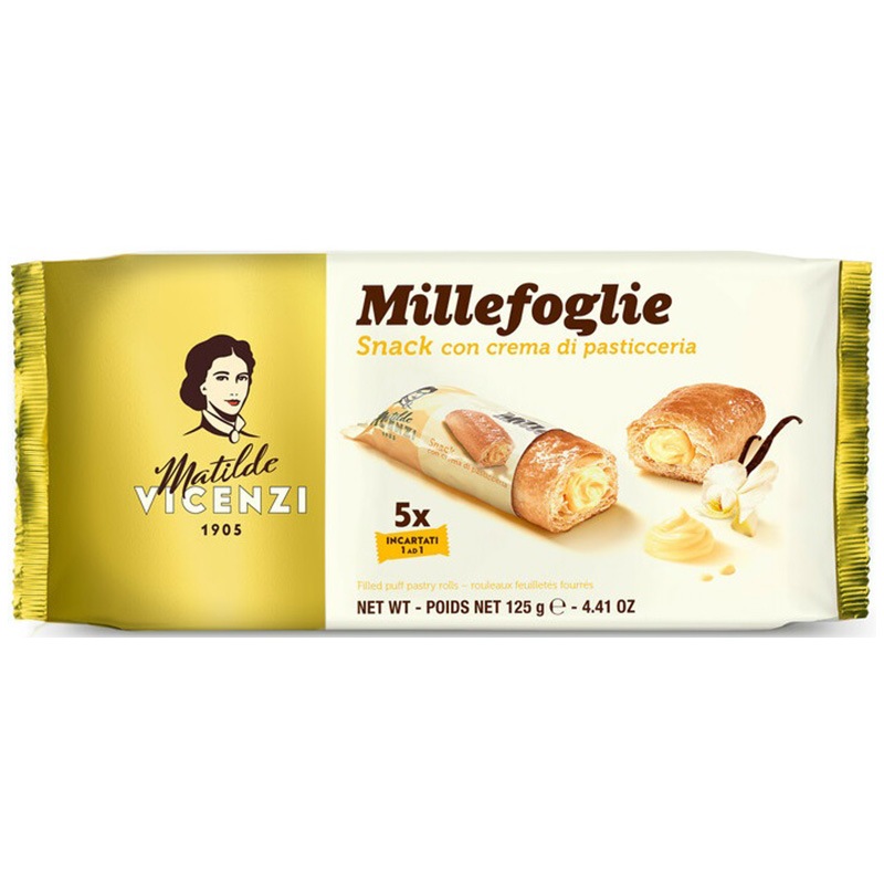 VICENZI ヴィチェンチ パフペーストリーロール クリーム 3箱セット 個