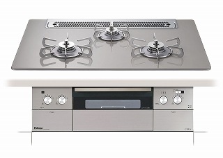 ビルトインコンロ CREA(クレア) 75cm (シャインシルバー/プロパン用) パロマ PD-963WT-75GH-LP【送料無料】 (PD963WT75GHLP) パロマ ビルトインガスコンロ クレア 75cmタイプ オーブン接続対応