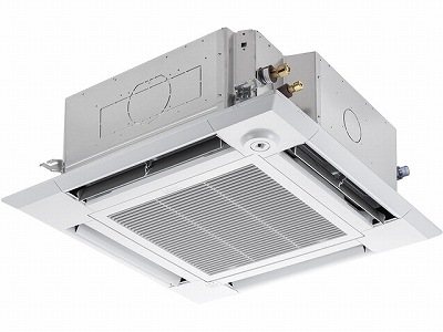三菱電機 PLZ-ERMP112HE5 業務用エアコン スリムER 4方向天井カセット形 ムーブアイ付分配管 ワイヤード 冷暖兼用標準 三相200V (代引不可) (法人限定) 三菱電機 店舗・事務所用パッケージエアコン スリムER 4方向天井