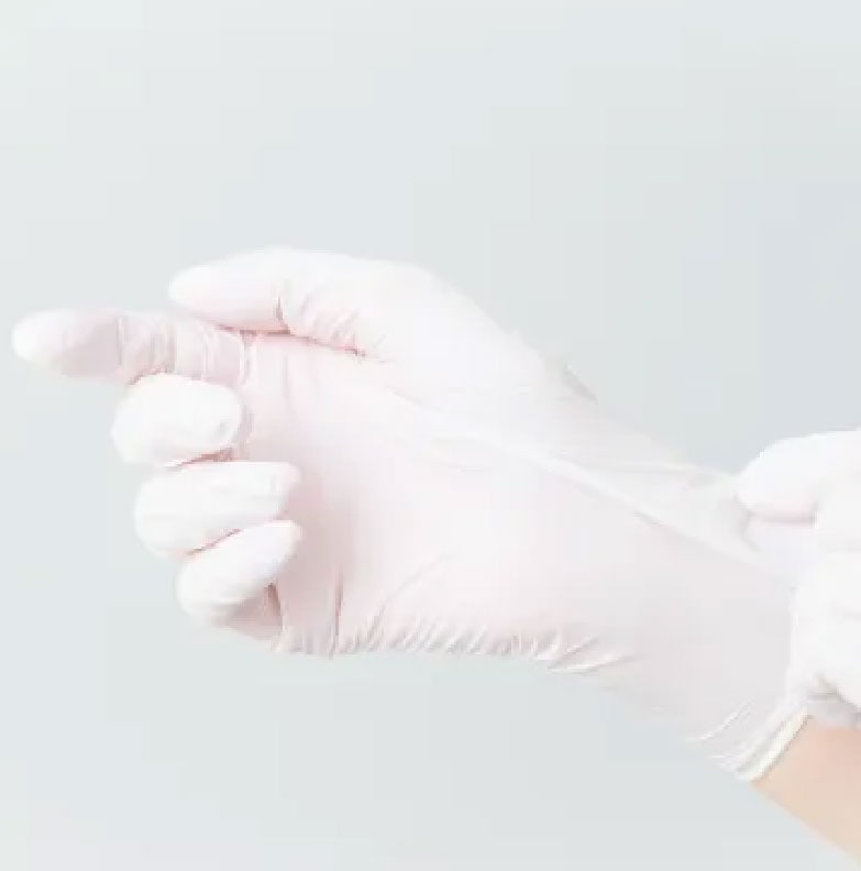 [白色]INTCO製純ﾆﾄﾘﾙ使い捨て手袋 M 200枚入