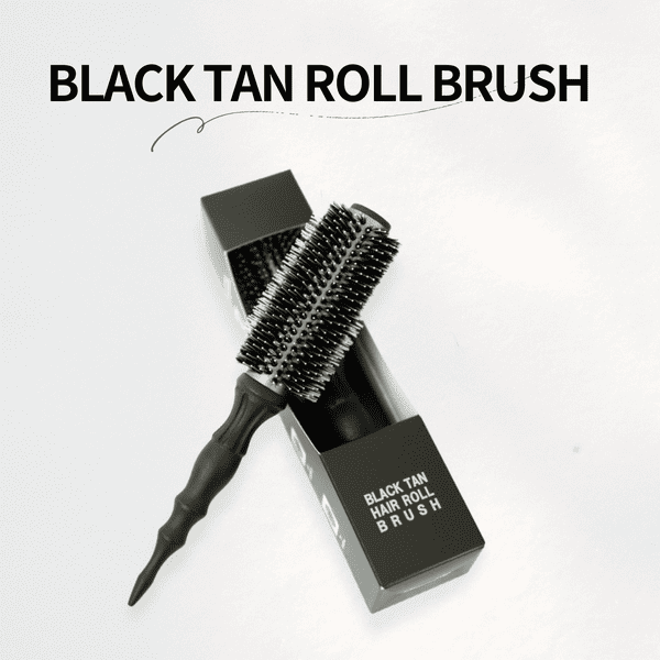4�� BLACK TAN HAIR ROLL BRUSH �֥�å�