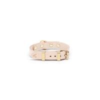 MONOTONE LEATHER COLLAR - Natural