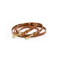 LONG LEATHER MULTI LEAD - Tan