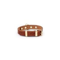 MONOTONE LEATHER COLLAR - Tan